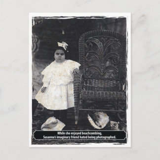 Vintage ungerade Susannas Imaginäre Freundin Postkarte