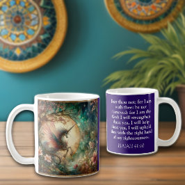 Vintage Unicorn Isaiah-Schrift Christlich Kaffeetasse
