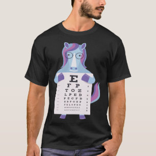 Vintage Unicorns Baby Unicorn Augen Chart Artistic T-Shirt