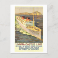 Vintage Union-Castle Line Postzustellung