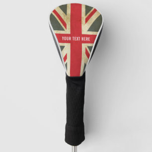 Vintage Union Jack britische Flagge Golf Headcover