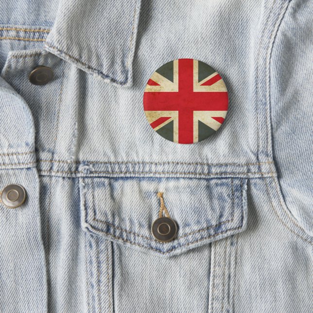 Vintage Union Jack britische Flagge Knopf Button (Beispiel)