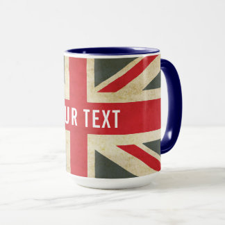 Vintage Union Jack britische Flagge Tasse
