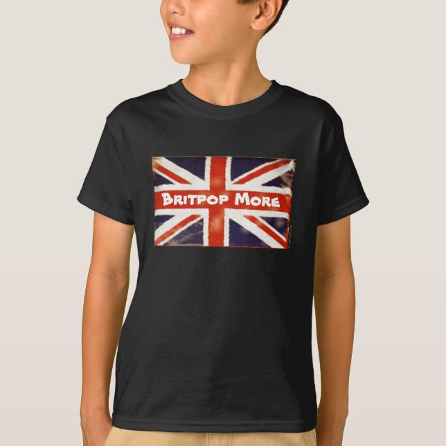 Vintage Union Jack BRITPOP MEHR Kid T - Shirt (Vorderseite)