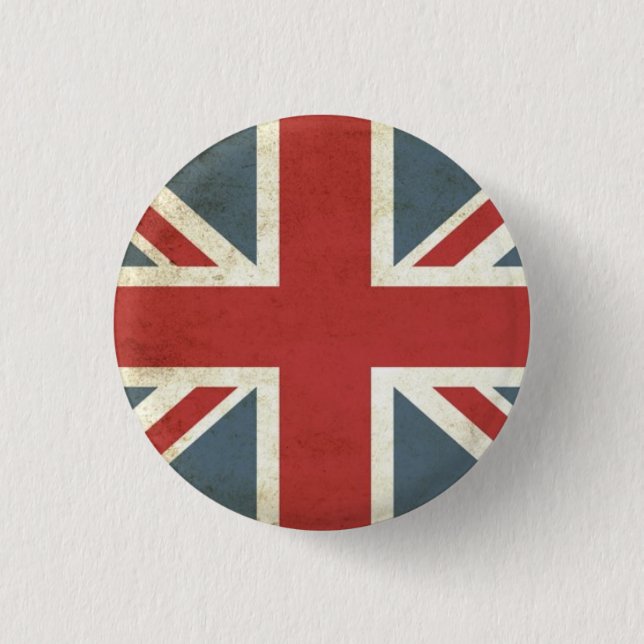 Vintage Union Jack Button (Vorderseite)