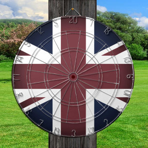 Vintage-Union-Jack-Dartscheibe, UK, britische Flag Dartscheibe