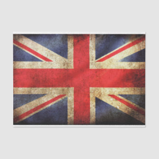 Vintage-Union-Jack-Flagge mit Abnutzungseffekten Seidenpapier