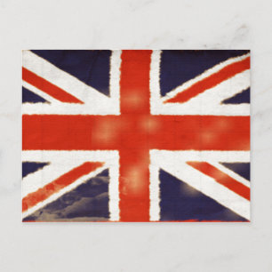 Vintage Union Jack Postkarte