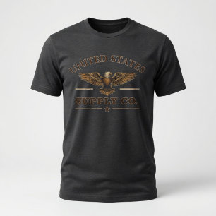 Vintage United States Supply Co Adler Patriotisch T-Shirt
