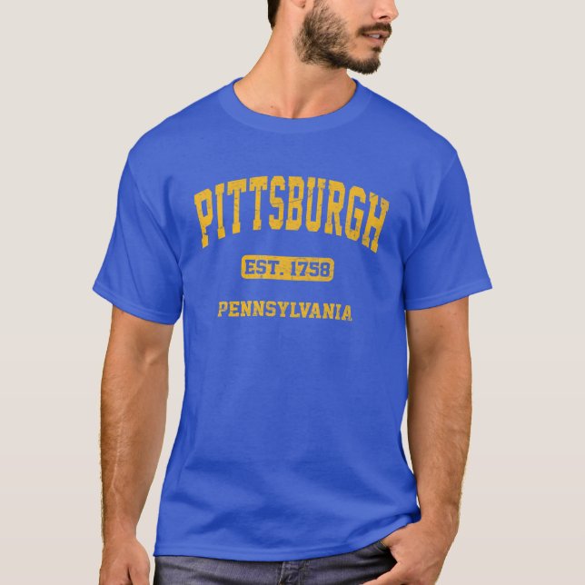 Vintage Universität Pittsburgh Pennsylvania T-Shirt (Vorderseite)