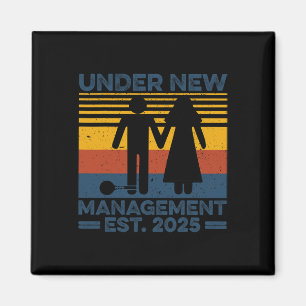 Vintage unter neuer Leitung Est 2025 Hochzeit Bräu Magnet