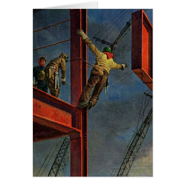 Vintage-Unternehmen, Arbeiter im Stahlbau (Vorne)