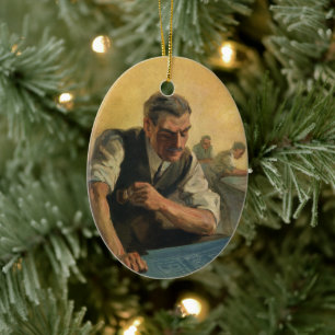 Vintage Unternehmensarchitektur und Gebäude-Bluepr Keramikornament