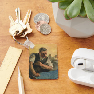 Vintage Unternehmensarchitektur und Gebäude-Bluepr Schlüsselanhänger