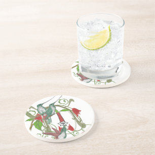 Vintage Untersetzer von Hummingvögeln