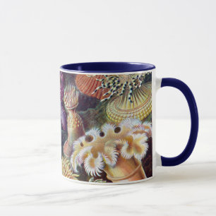 Vintage Unterwasser Seeanemonen von Ernst Haeckel Tasse