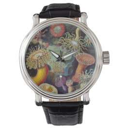 Vintage Unterwasserseelemone von Ernst Haeckel Armbanduhr