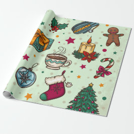 Vintage Urlaubsfavoriten Geschenkpapier