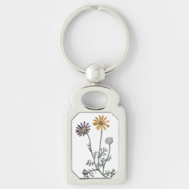 Vintage Ursinia Anthemoides Solar Fire Botanisches Schlüsselanhänger