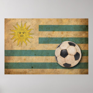 Vintage Uruguay-Flagge Poster
