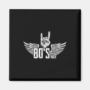 Vintage US 80 S Style Rock Concert Poster 80er Roc Magnet