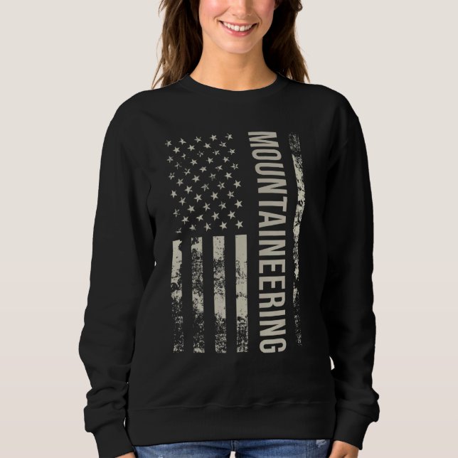 Vintage US American Flag Mountaineering Sweatshirt (Vorderseite)