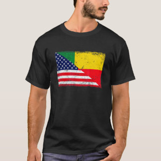 Vintage US-amerikanische Benin Flag Patriotic T-Shirt