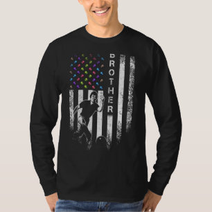 Vintage US-amerikanische Fahne Stolz Bowling Broth T-Shirt