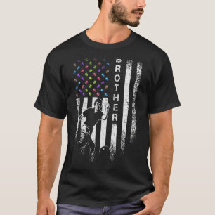 Vintage US-amerikanische Fahne Stolz Bowling Broth T-Shirt