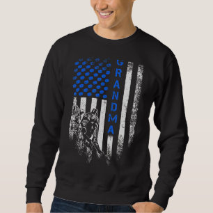 Vintage US-amerikanische Flag Prockey Hockey Oma S Sweatshirt