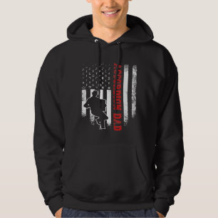 Vintage US-amerikanische Flagge Accordion Vater No Hoodie