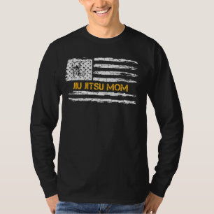 Vintage US-amerikanische Flagge Brasilianische Jiu T-Shirt