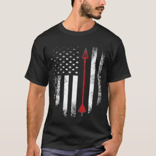 Vintage US-amerikanische Flagge für Rotes Weißes B T-Shirt