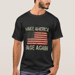 Vintage US-amerikanische Flagge macht Amerika wied T-Shirt