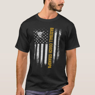 Vintage US-amerikanische Flagge Proud Baseball Coa T-Shirt