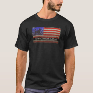 Vintage US-amerikanische Flagge Proud Chihuahua Do T-Shirt