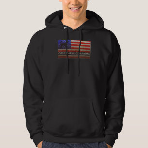 Vintage US-amerikanische Flagge Proud Chihuahua Gr Hoodie