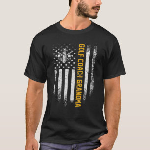 Vintage US-amerikanische Flagge Proud Golf Coach O T-Shirt