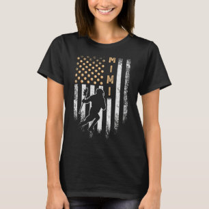 Vintage US-amerikanische Flagge Proud Lacrosse Mim T-Shirt