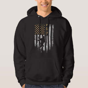 Vintage US-amerikanische Flagge Proud Lacrosse Pop Hoodie