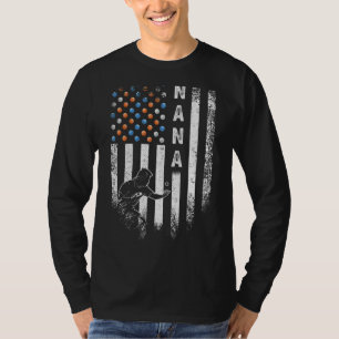 Vintage US-amerikanische Flagge Proud Pong Nana Ta T-Shirt