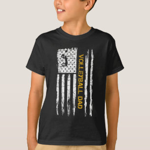 Vintage US-amerikanische Flagge Proud Volleyball V T-Shirt
