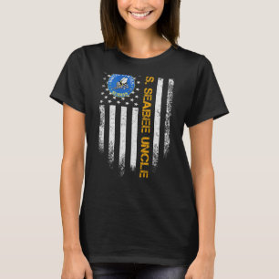 Vintage US-amerikanische Flagge Stolz US Seabee Ve T-Shirt