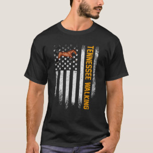 Vintage US-amerikanische Flagge Tennessee Walking T-Shirt