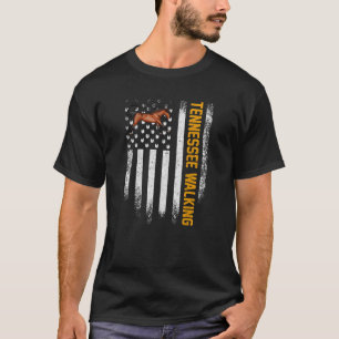 Vintage US-amerikanische Flagge Tennessee Walking  T-Shirt