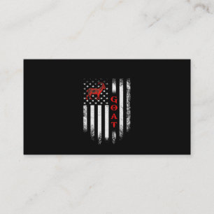 Vintage US-amerikanische Flagge Ziege Visitenkarte