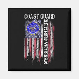 Vintage US-amerikanische Flaggenwächter - Proud-Re Magnet