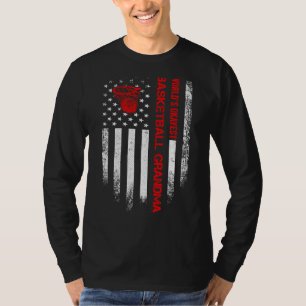 Vintage US-amerikanische Flaggenwelt S Okest Baske T-Shirt