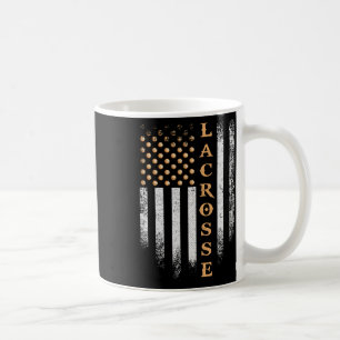 Vintage US-amerikanischer Flagge Lacrosse-Spieler  Kaffeetasse