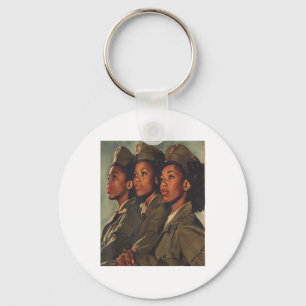 Vintage US Army Black Sisterhood Women Soldiers Mi Schlüsselanhänger